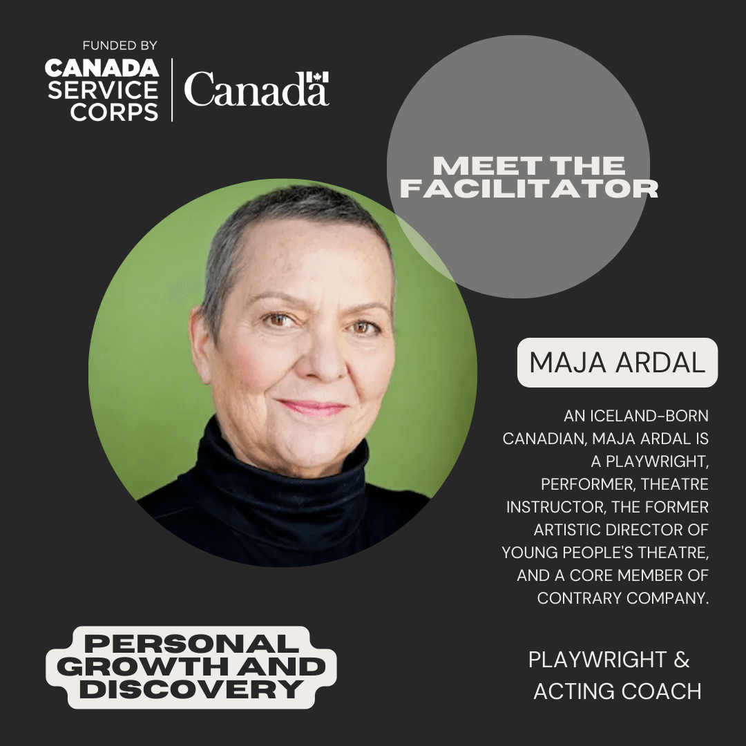 A picture of Maja Ardal, one of the facilitators for Thrive Project, and description about her work experience