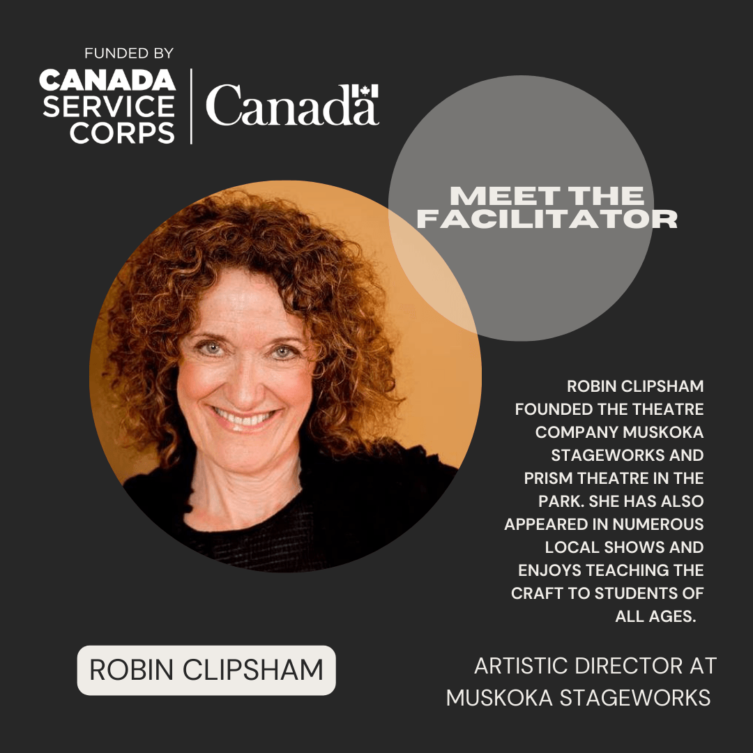 A picture of Robin Clipsham, one of the facilitators for Thrive Project, and description about her work experience