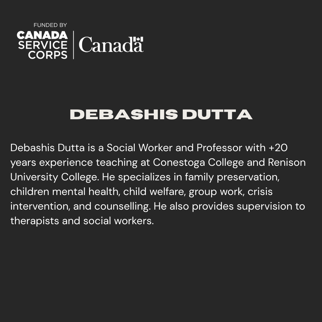 A description of the work experience of Debashis Dutta, one of the facilitators for Thrive Project,