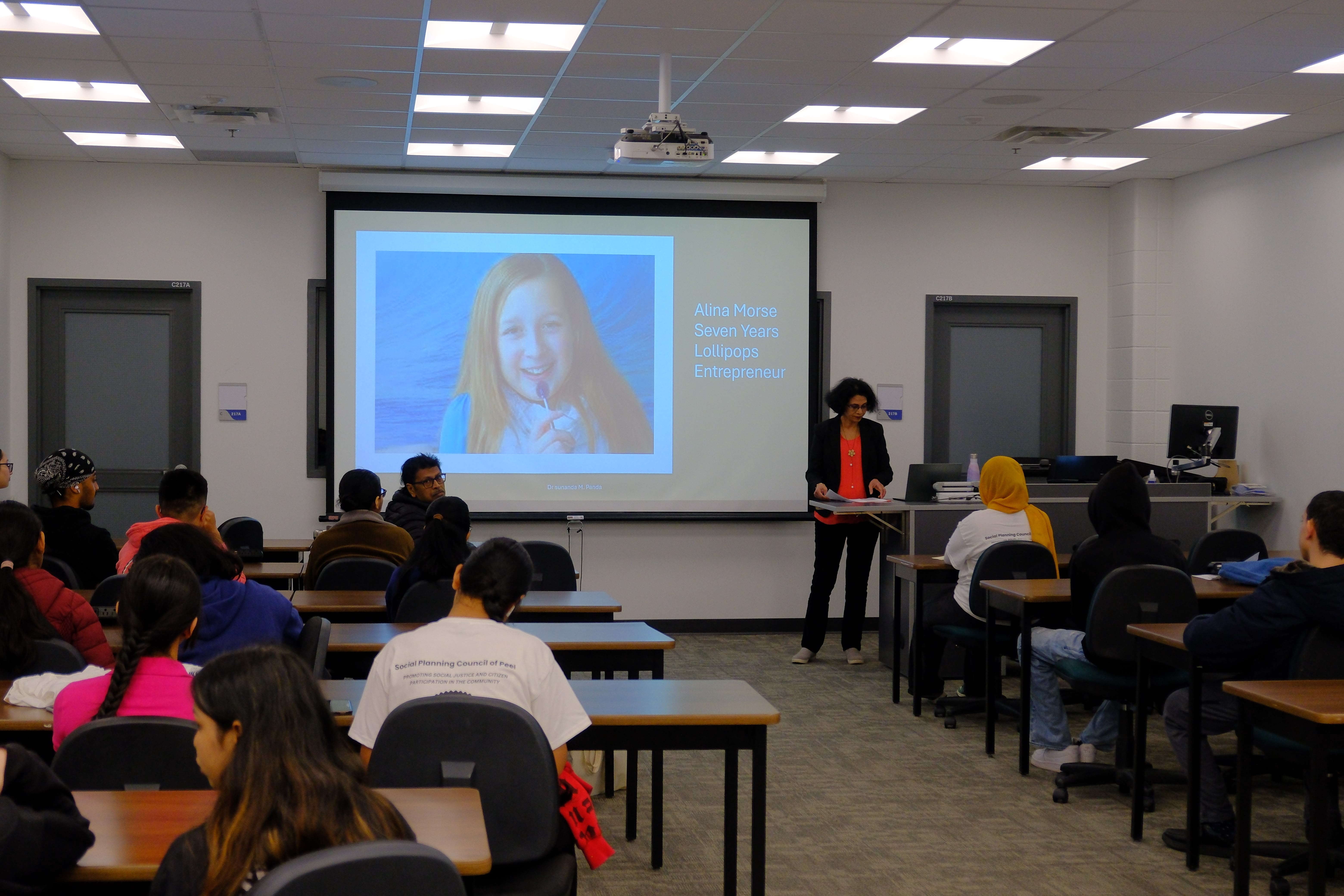 A picture of youths during the Entrepreneurship Basics Workshop with Dr. Sunanda Mishra Panda on May 24, 2025