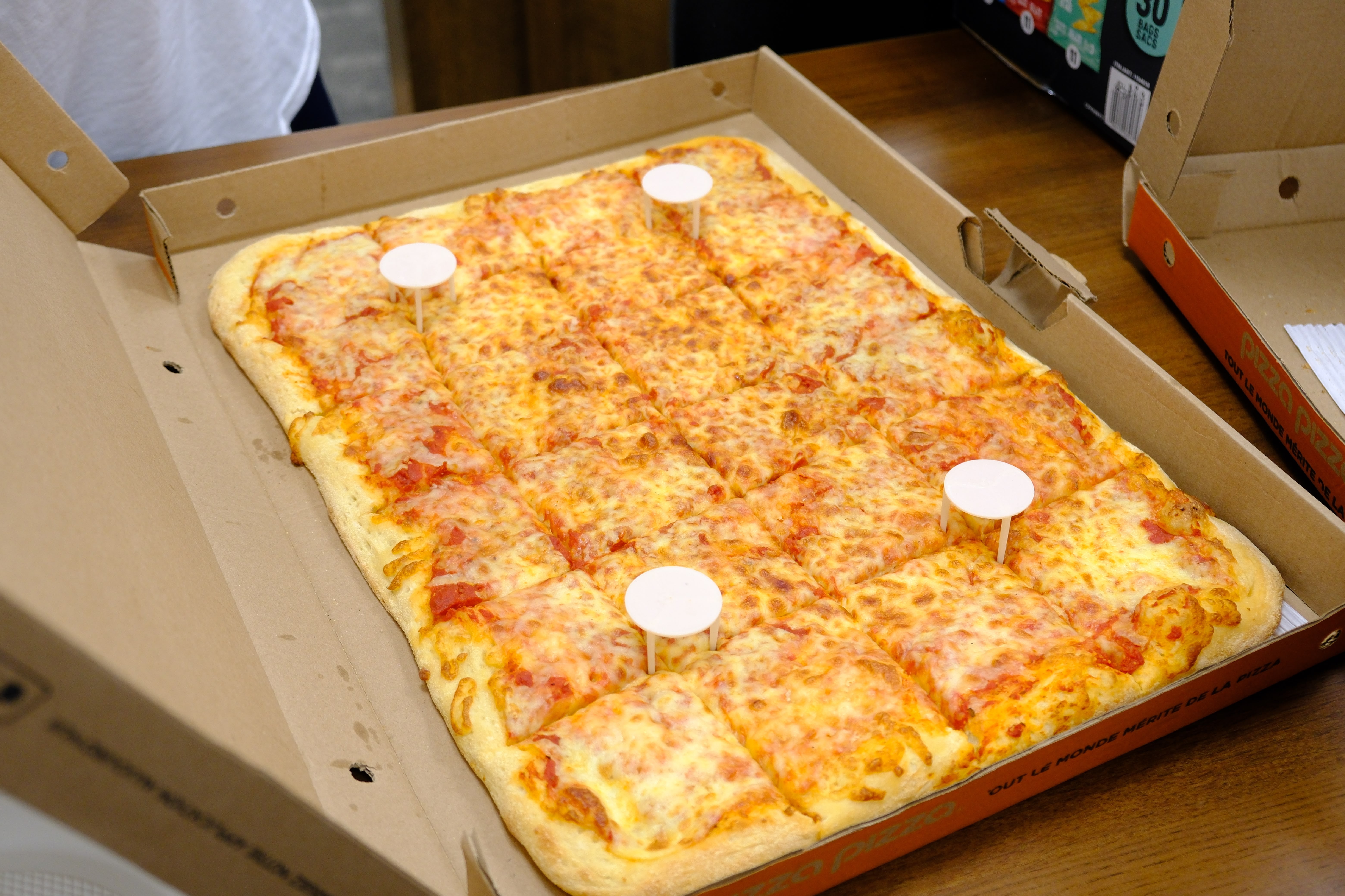 A closeup picture of the pizza provided to everyone involved during the Mental & Physical Wellness Workshop with Nicole Johnson on May 27, 2025